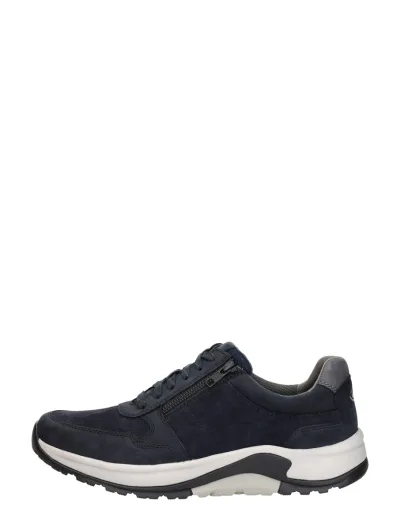 Gabor Rollingsoft, lage veterschoenen voor heren in blauw, foto 1 van 4