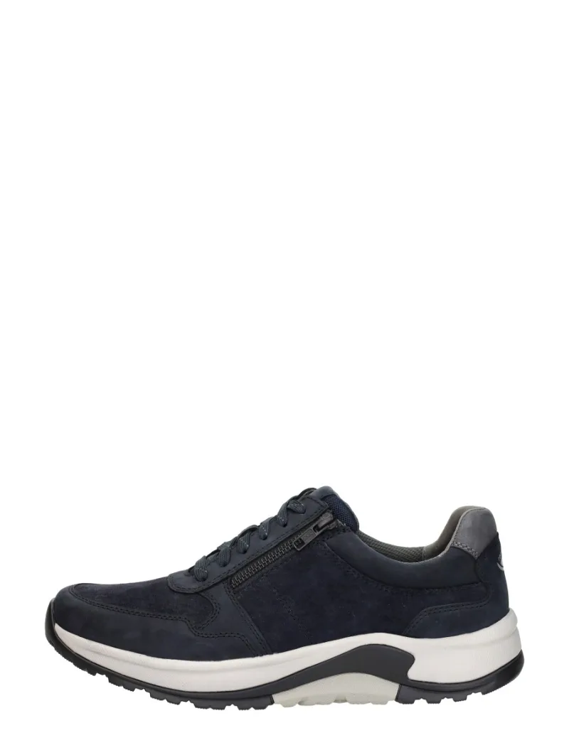 Gabor Rollingsoft, lage veterschoenen voor heren in blauw
