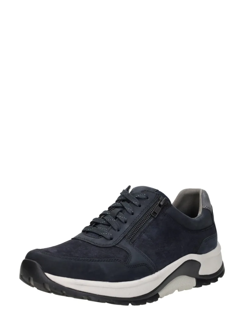 Gabor Rollingsoft, lage veterschoenen voor heren in blauw, foto 2 van 2