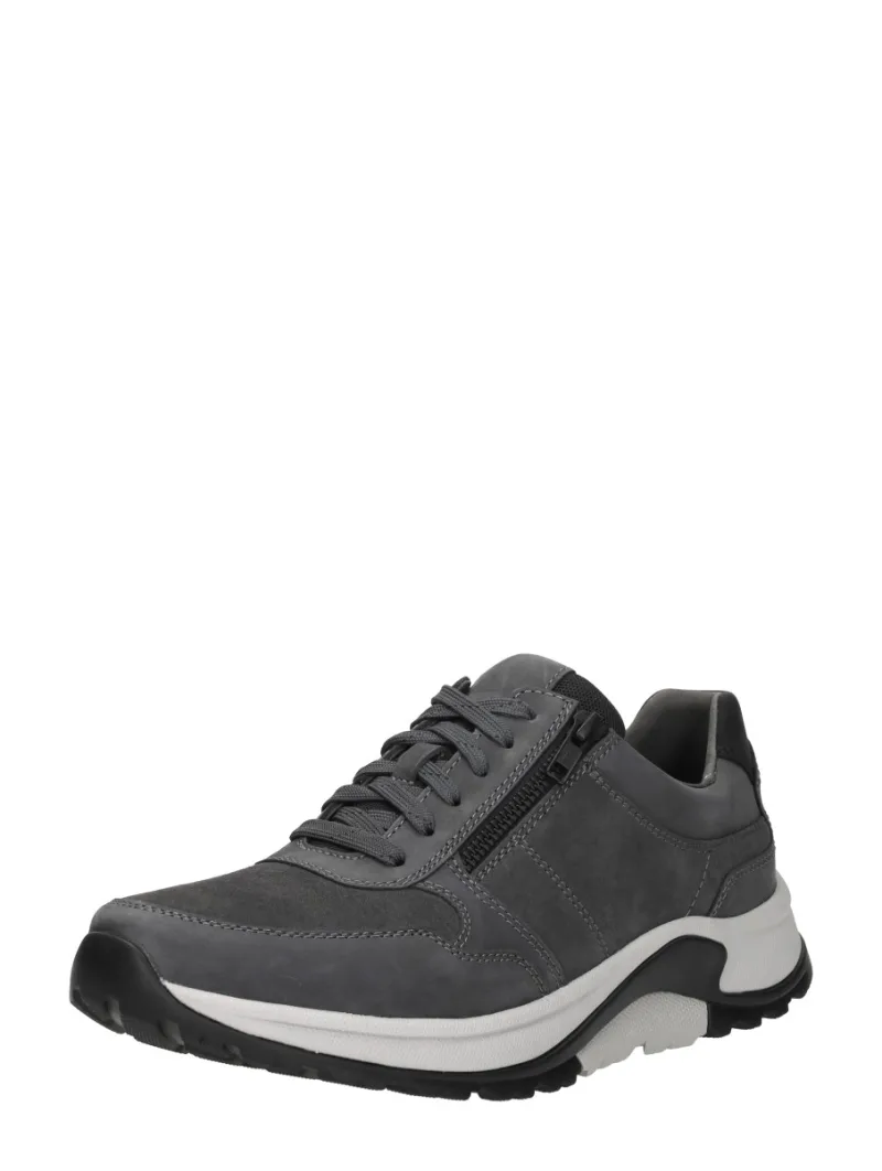Gabor Rollingsoft, lage veterschoenen voor heren in donkergrijs, foto 2 van 2
