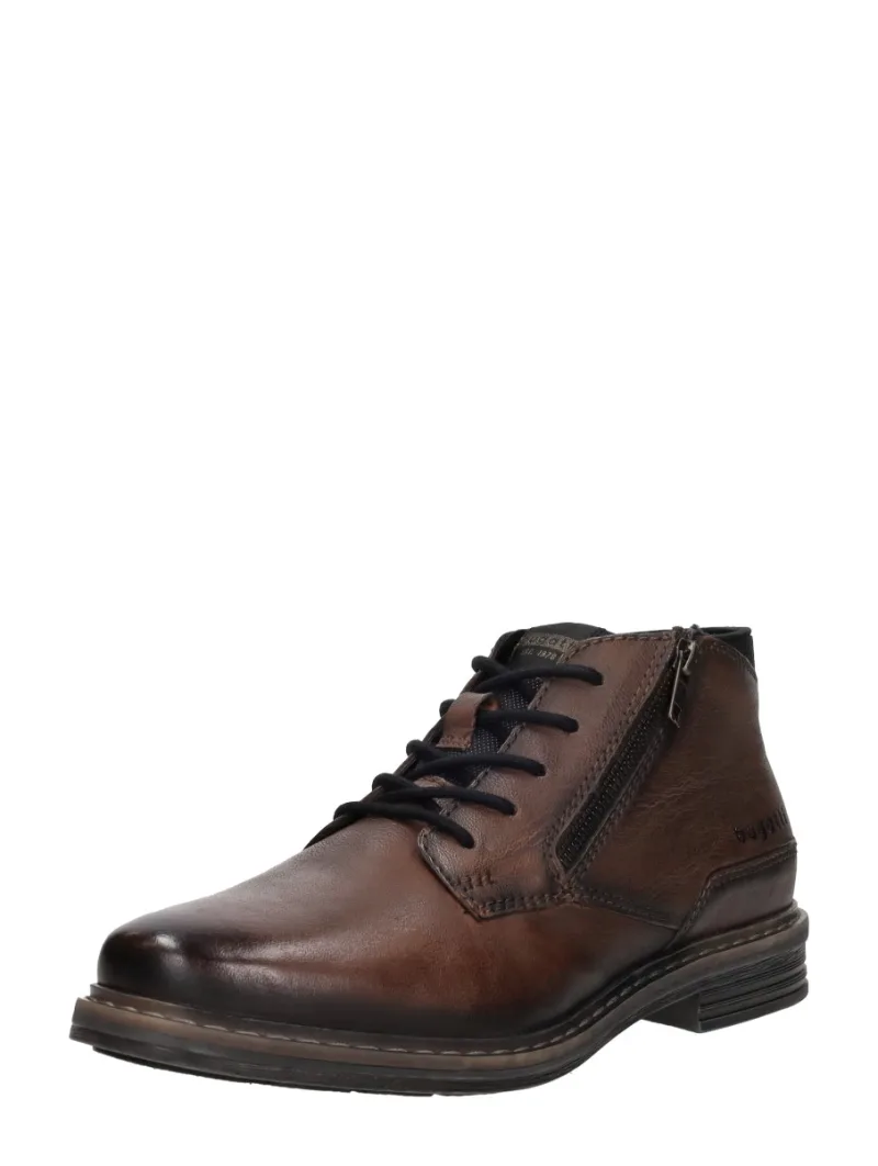 Bugatti Veterschoenen Hoog, hoge veterschoenen voor heren in donkerbruin, foto 2 van 2