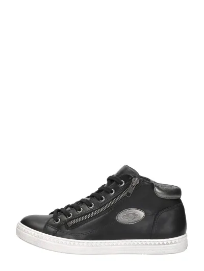Aqa Veterschoenen Hoog, hoge veterschoenen voor dames in zwart, foto 1 van 4