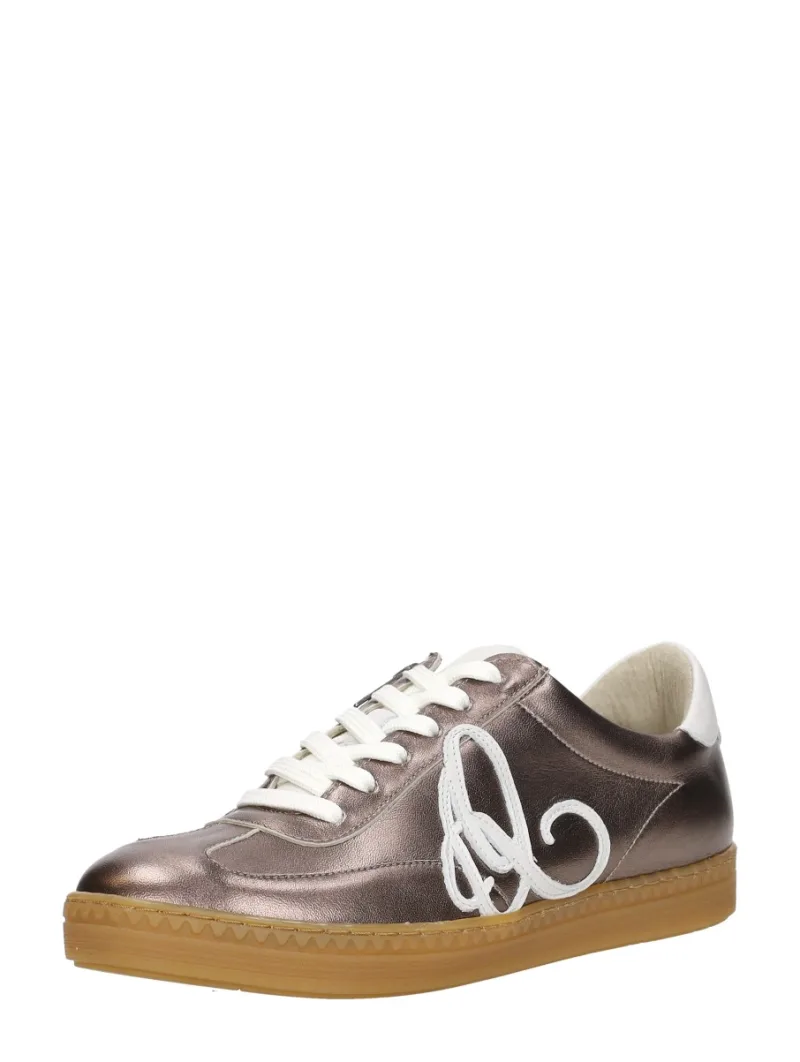 Aqa Sneakers Laag, lage veterschoenen voor dames in brons, foto 2 van 2