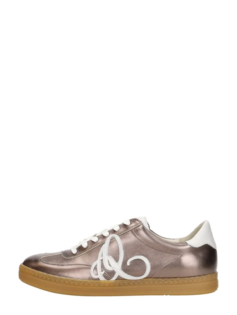 Aqa Sneakers Laag, lage veterschoenen voor dames in brons