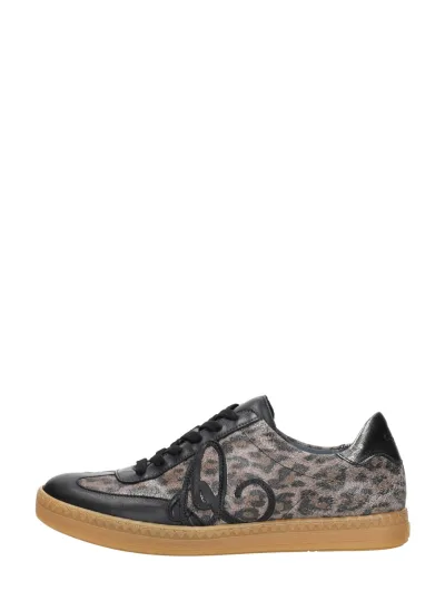 Aqa Sneakers Laag, lage veterschoenen voor dames in zwart, foto 1 van 4
