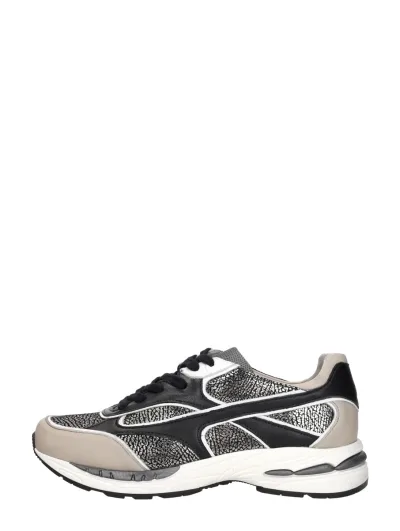 Aqa Sneakers Laag, lage veterschoenen voor dames in taupe, foto 1 van 4