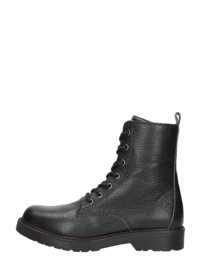 Aqa Veterschoenen Hoog, hoge veterschoenen voor dames in zwart, foto 1 van 4