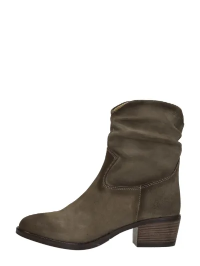 Aqa Enkellaarsjes Hak, enkellaarsjes hak voor dames in taupe, foto 1 van 4