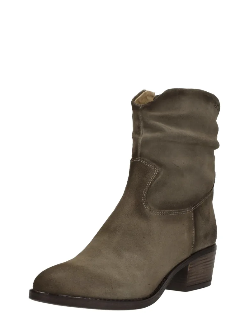 Aqa Enkellaarsjes Hak, enkellaarsjes hak voor dames in taupe, foto 2 van 2