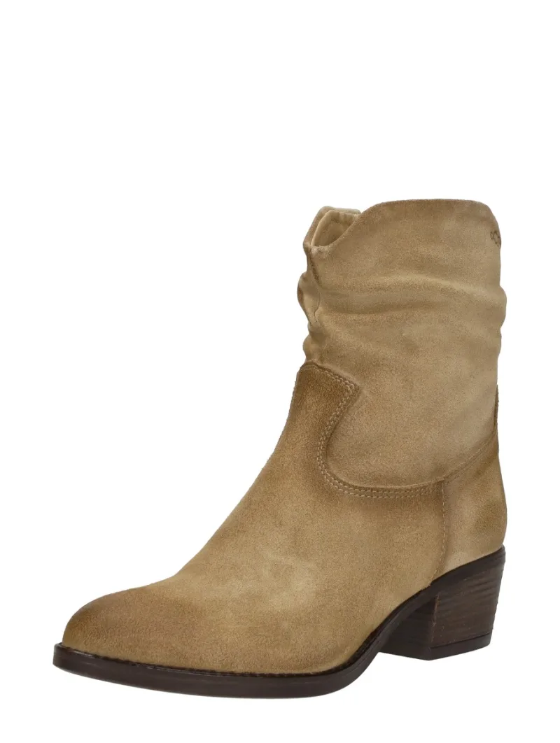 Aqa Enkellaarsjes Hak, enkellaarsjes hak voor dames in beige, foto 2 van 2