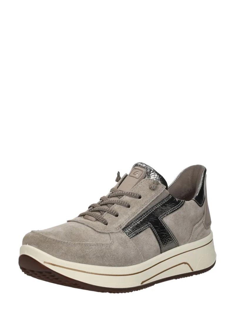 Ara Sapporo 3.0, lage veterschoenen voor dames in taupe, foto 2 van 2