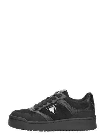 Guess Miram 9, lage sneakers voor dames in zwart, foto 1 van 4