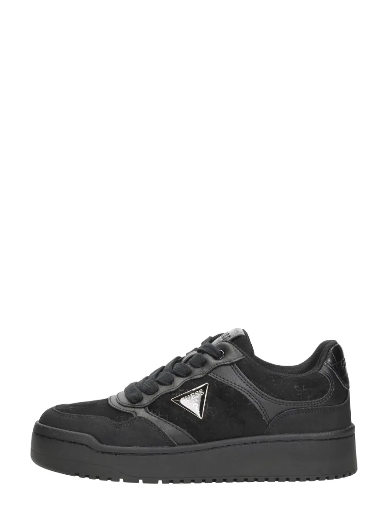 Guess Miram 9, lage sneakers voor dames in zwart