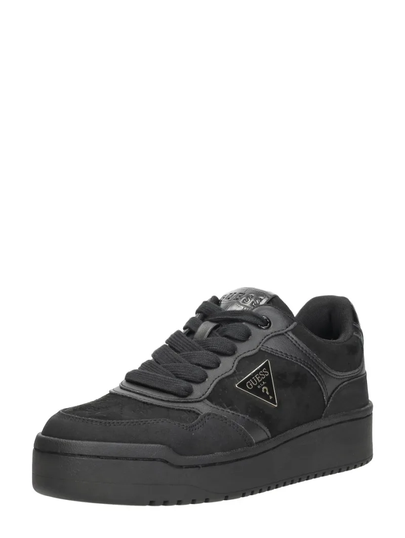Guess Miram 9, lage sneakers voor dames in zwart, foto 2 van 2
