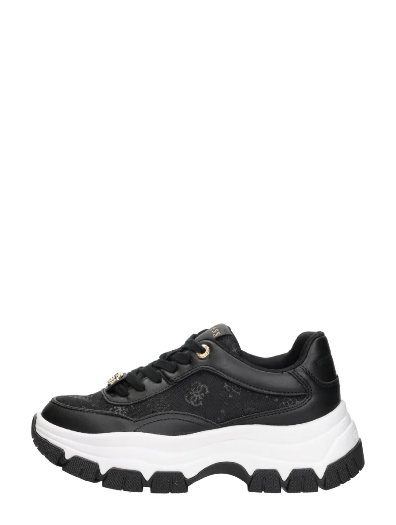 Guess Berrett 2, lage sneakers voor dames in zwart