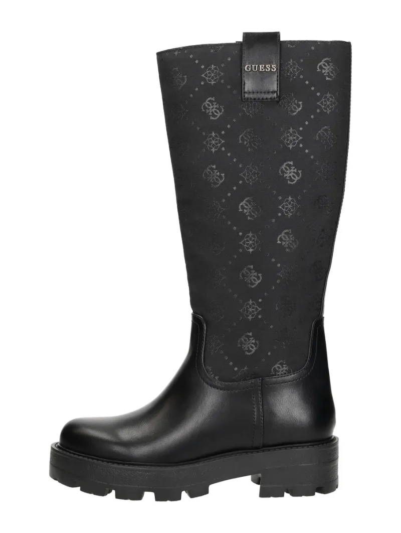Guess Yannis, lange laarzen voor dames in zwart
