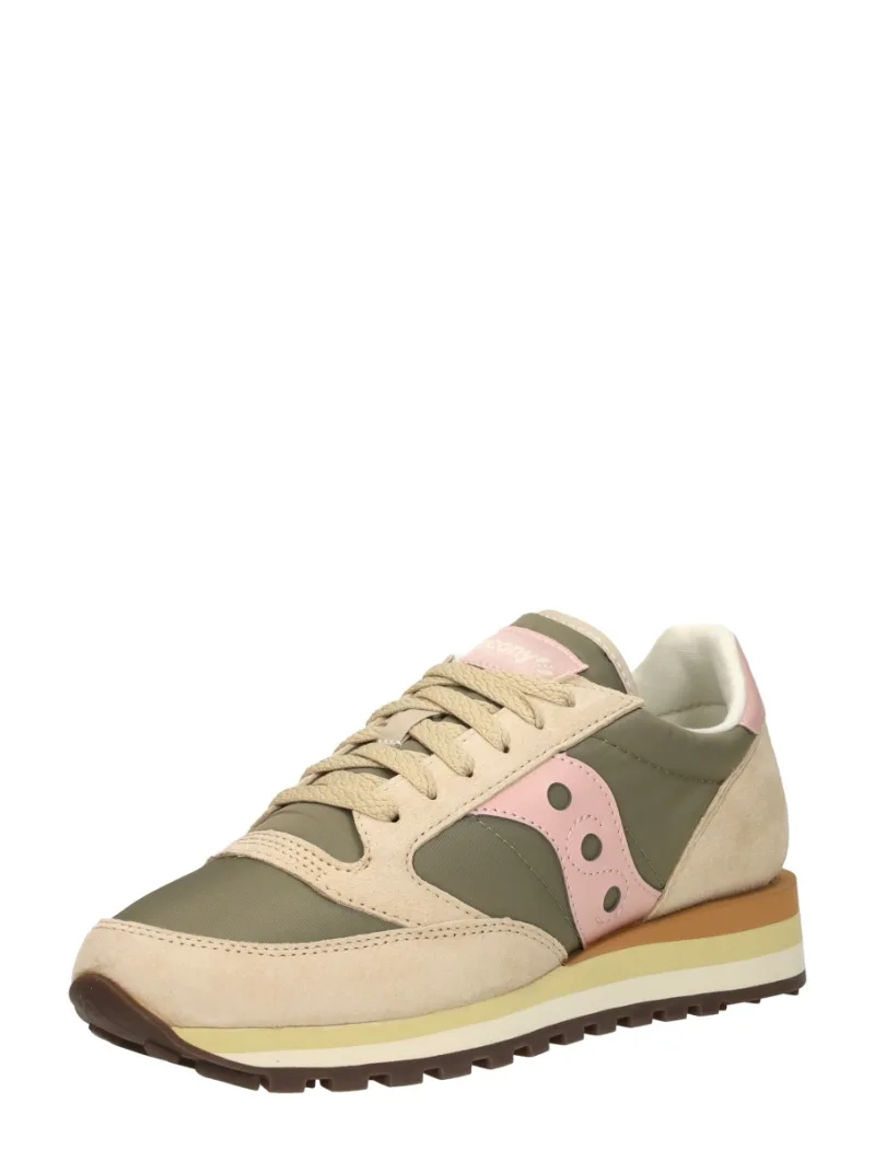 Saucony Jazz Triple, lage sneakers voor dames in groen, foto 2 van 2