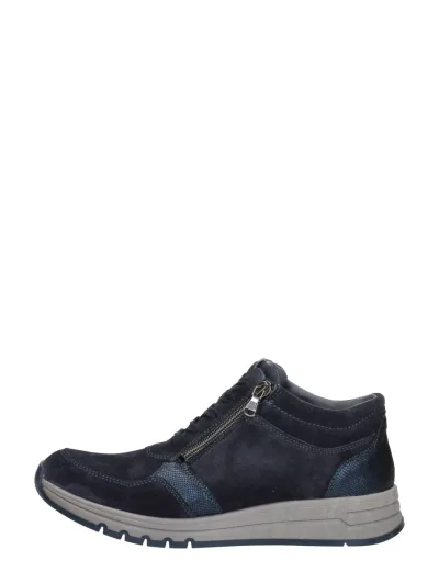 Waldläufer H-April, hoge veterschoenen voor dames in blauw, foto 1 van 4