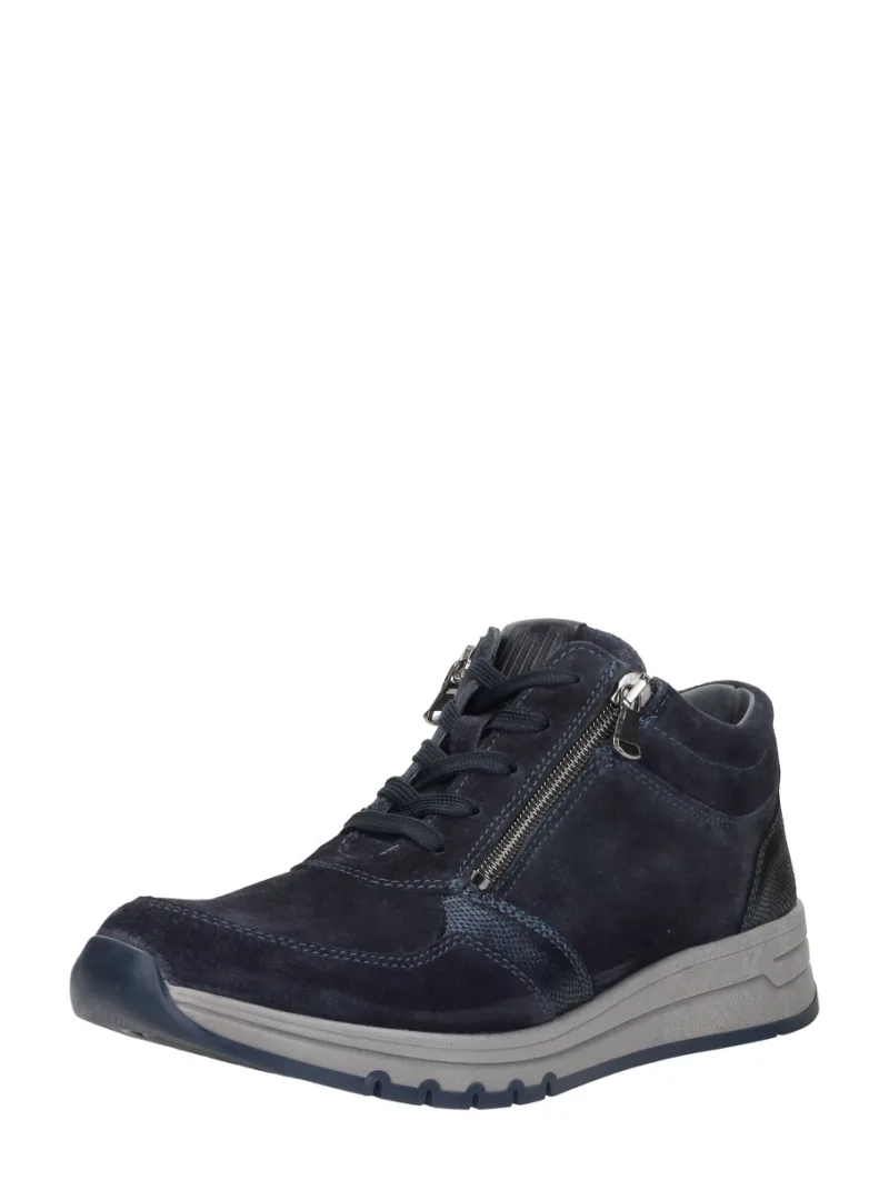 Waldläufer H-April, hoge veterschoenen voor dames in blauw, foto 2 van 2