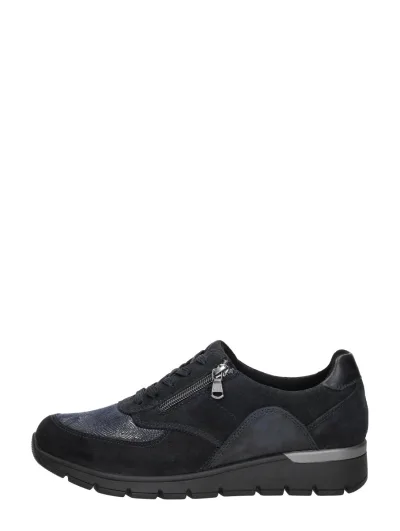 Waldläufer K-Ramona, lage veterschoenen voor dames in blauw, foto 1 van 4