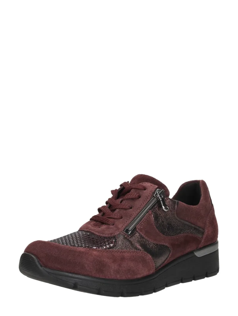Waldläufer K-Ramona, lage veterschoenen voor dames in bordeaux, foto 2 van 2