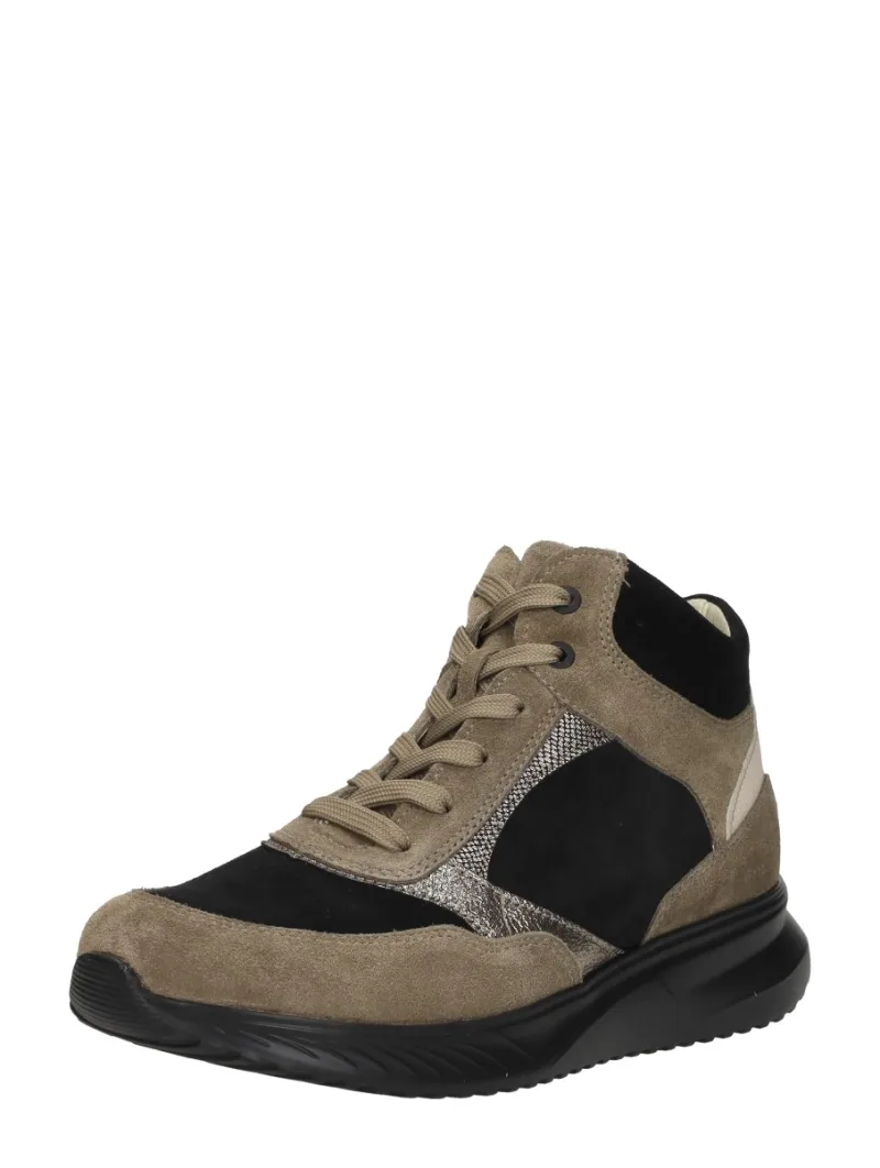 Waldläufer k-Janka, hoge veterschoenen voor dames in taupe, foto 2 van 2