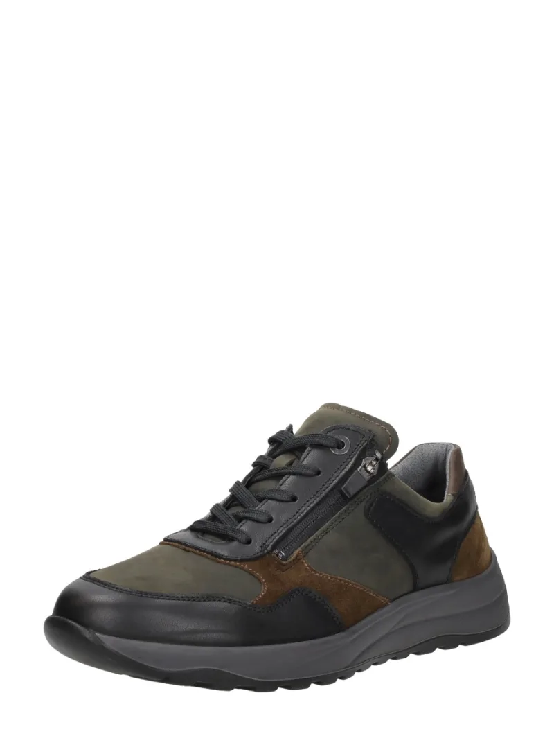 Waldläufer K-John, lage veterschoenen voor heren in zwart, foto 2 van 2