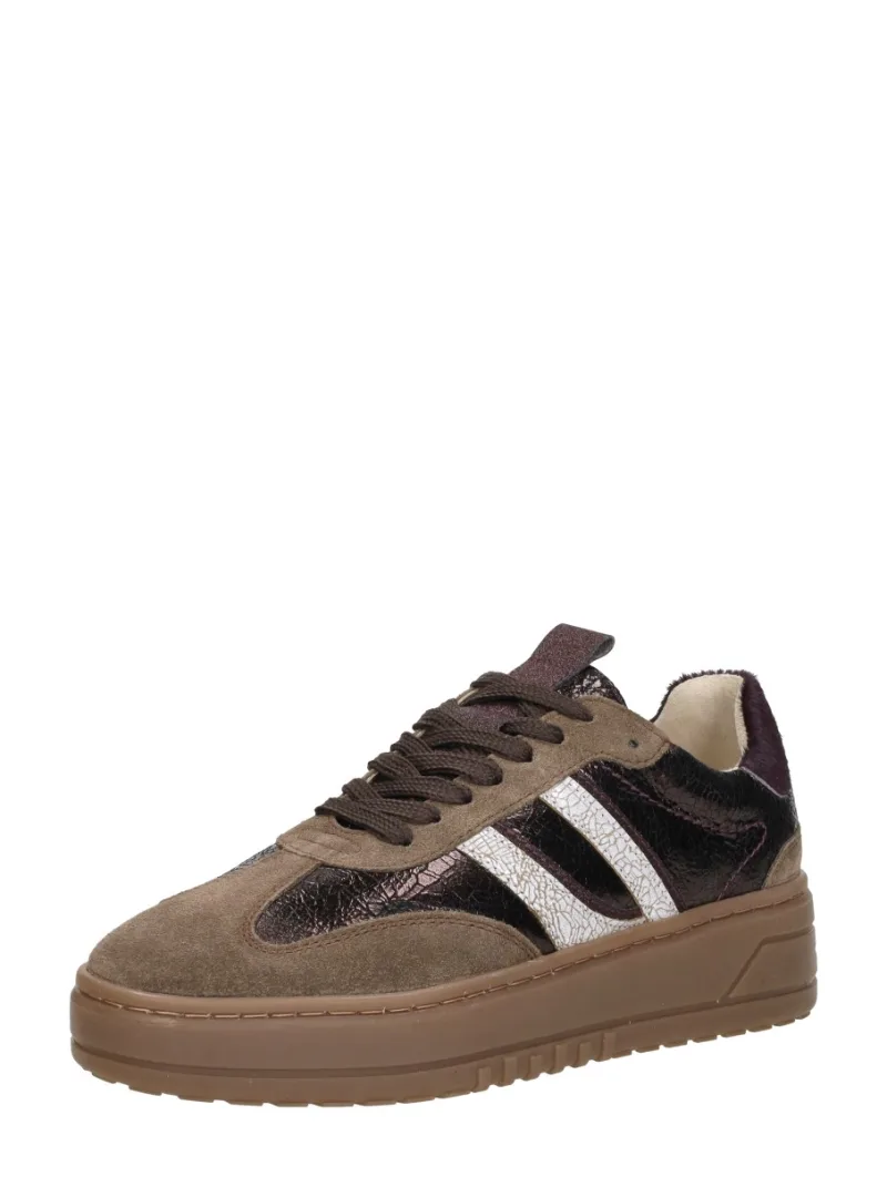 Sub55 Sneakers Laag, lage sneakers voor dames in donkerbruin, foto 2 van 2