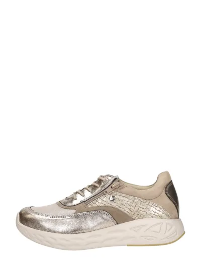 Wolky Vitality S2F, lage veterschoenen voor dames in goudkleur, foto 1 van 4