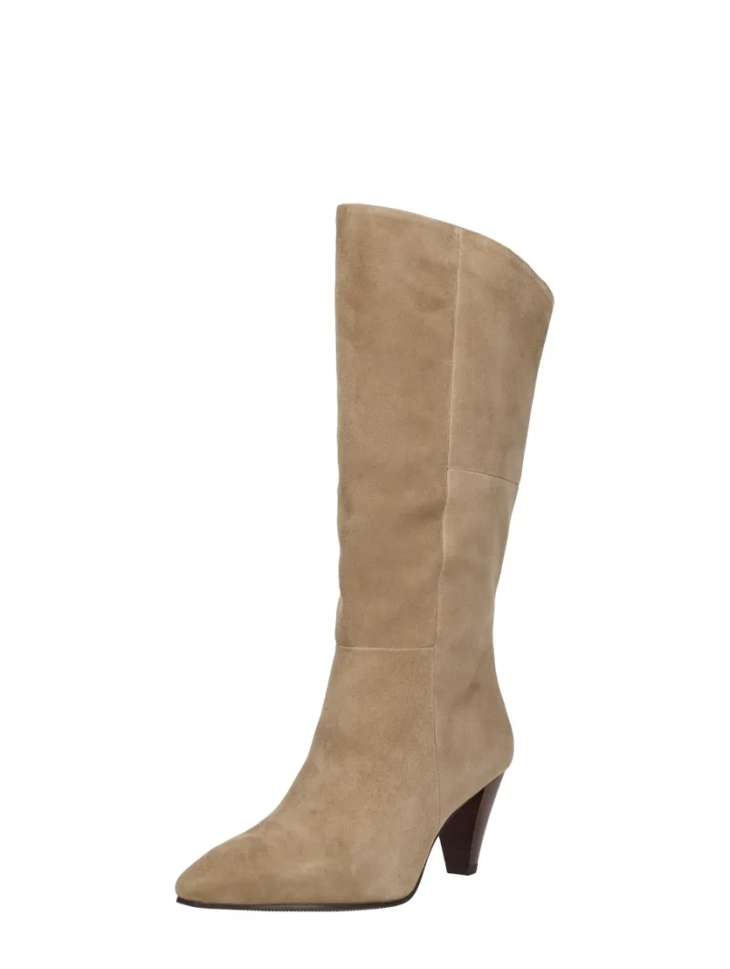 Tamaris Kuit Laarzen, kuitlaarzen voor dames in beige, foto 2 van 2