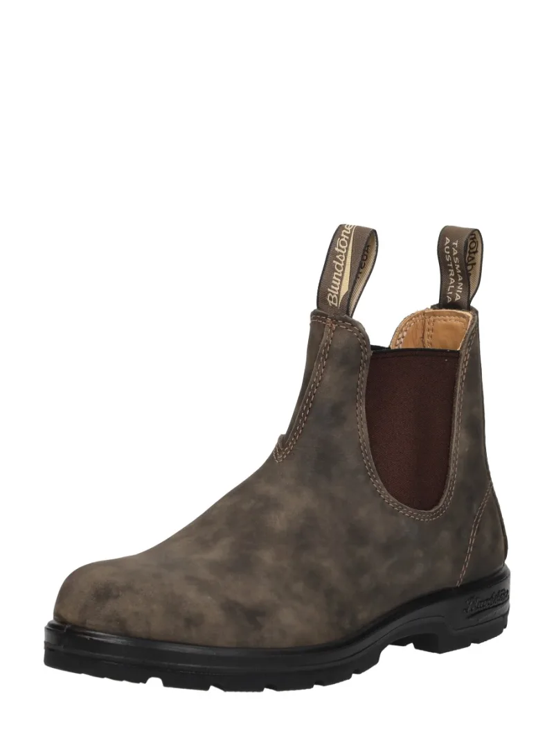 Blundstone 585 Classic, enkellaarsjes plat voor dames in donkerbruin, foto 2 van 2