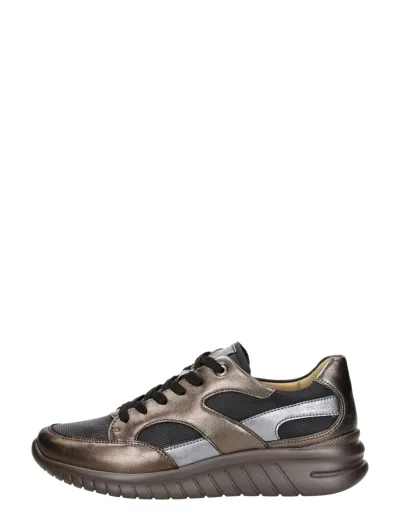 Hartjes Wave Shoe, lage veterschoenen voor dames in brons, foto 1 van 4