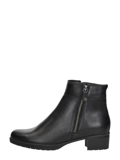 Hartjes Hip Boot, enkellaarsjes hak voor dames in zwart, foto 1 van 4