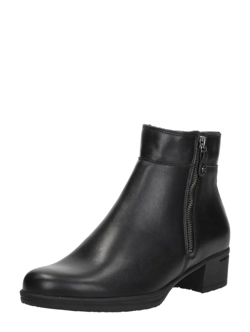 Hartjes Hip Boot, enkellaarsjes hak voor dames in zwart, foto 2 van 2
