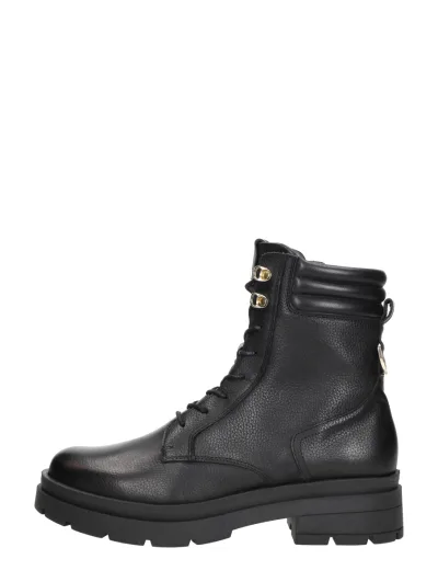 Red Rag Veterschoenen Hoog, hoge veterschoenen voor dames in zwart, foto 1 van 4