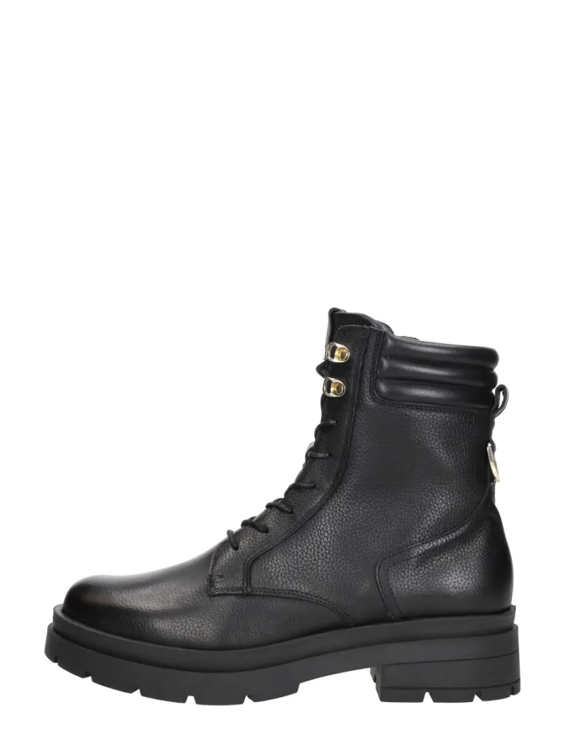 Red Rag Veterschoenen Hoog, hoge veterschoenen voor dames in zwart