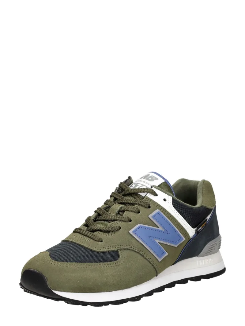 New Balance 574, lage sneakers voor heren in groen, foto 2 van 2