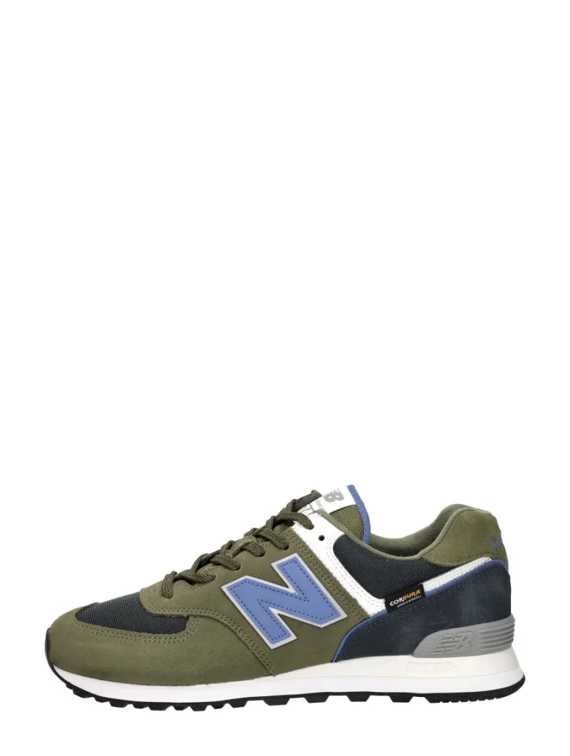 New Balance 574, lage sneakers voor heren in groen, foto 1 van 4