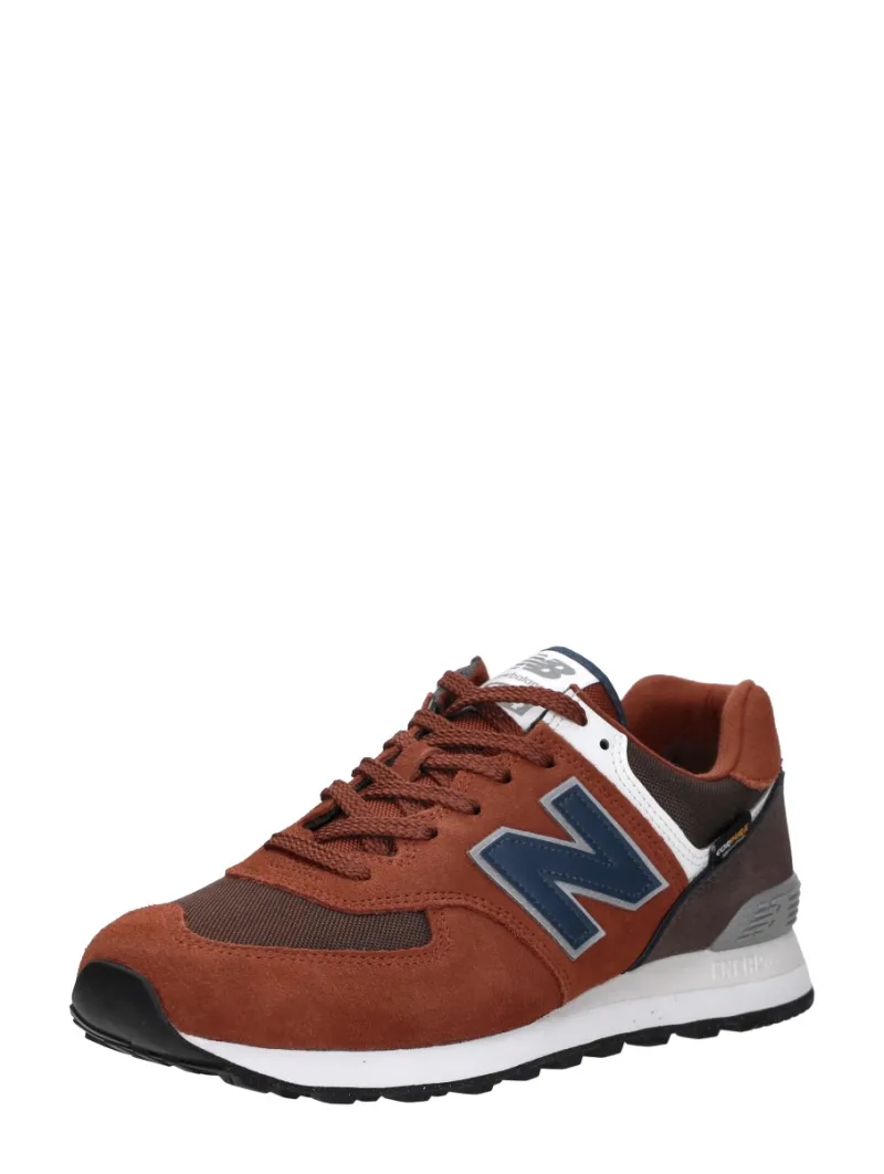 New Balance 574, lage sneakers voor heren in rood, foto 2 van 2