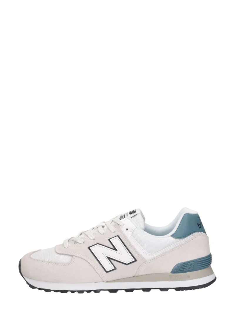New Balance 574, lage sneakers voor heren in gebroken wit