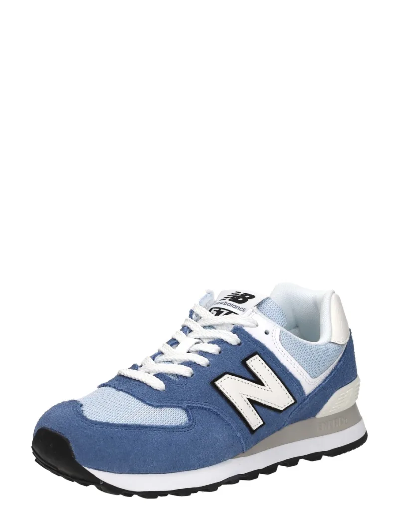 New Balance 574, lage sneakers voor dames in blauw, foto 2 van 2