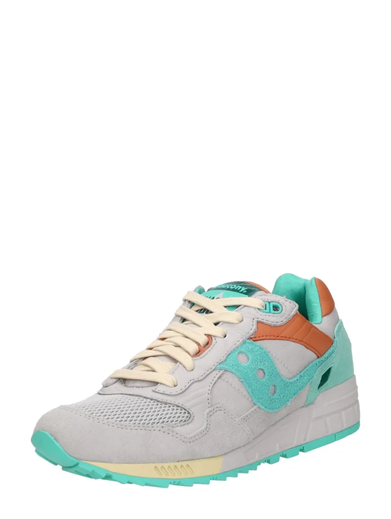 Saucony Shadow 500 licht grijs, lage sneakers voor dames in lichtgrijs, foto 2 van 2