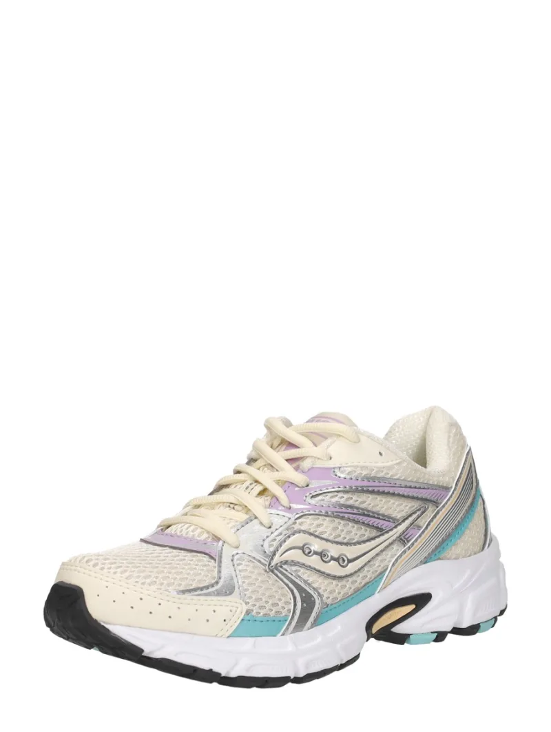 Saucony Ride Millennium, lage sneakers voor dames in gebroken wit, foto 2 van 2