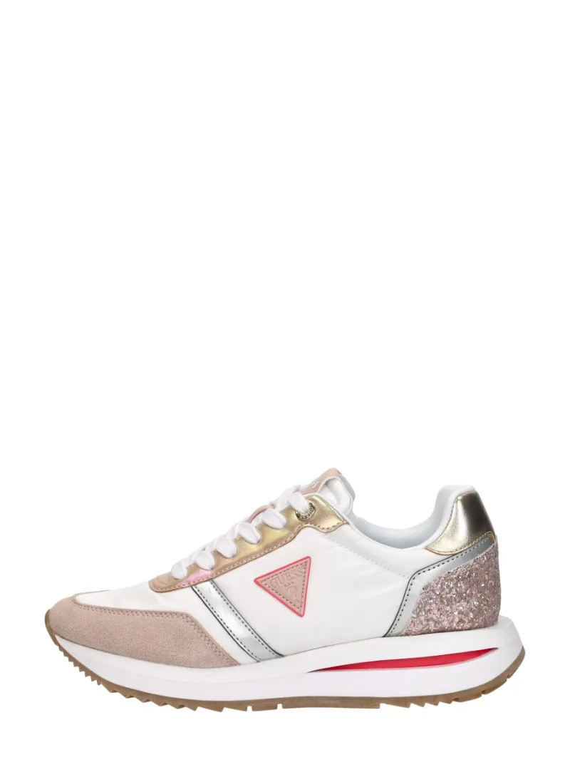 Guess Eagar, lage sneakers voor dames in wit, foto 1 van 4