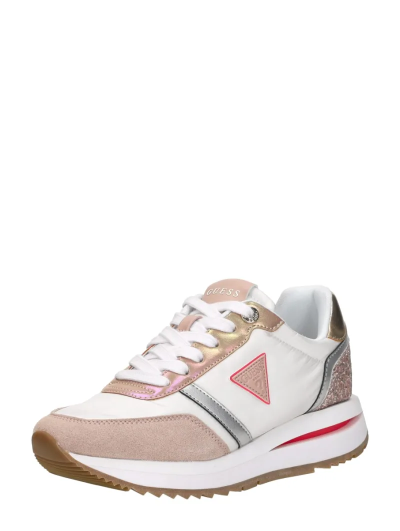 Guess Eagar, lage sneakers voor dames in wit, foto 2 van 2