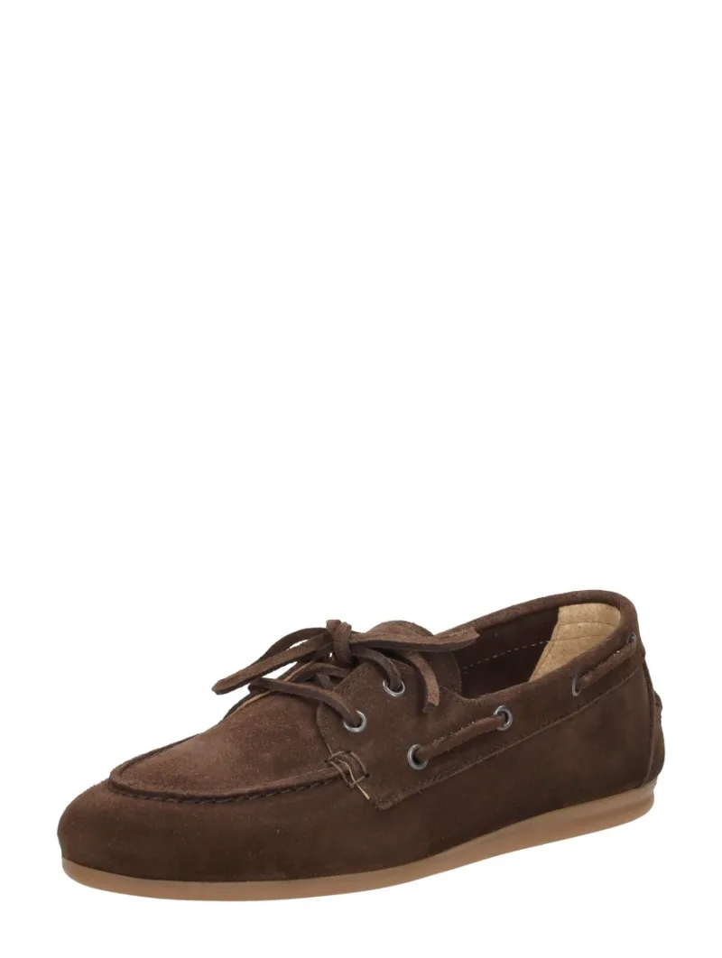 Shoecolate Dames bootschoen, bootschoenen voor dames in donkerbruin, foto 2 van 2