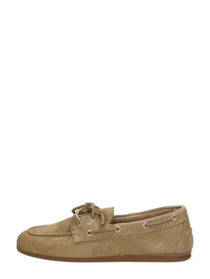 Shoecolate Dames bootschoen, bootschoenen voor dames in taupe