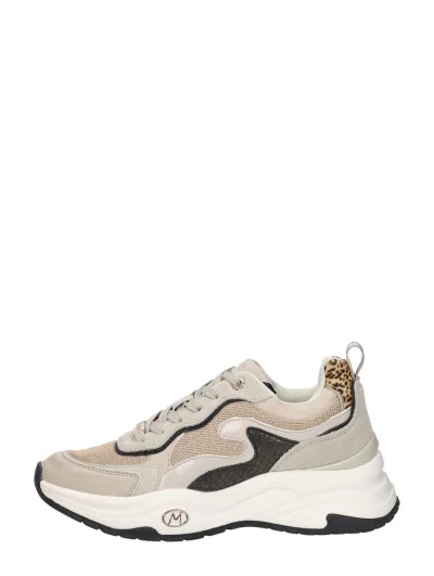 Mexx Palma Ora, lage veterschoenen voor dames in beige, foto 1 van 4
