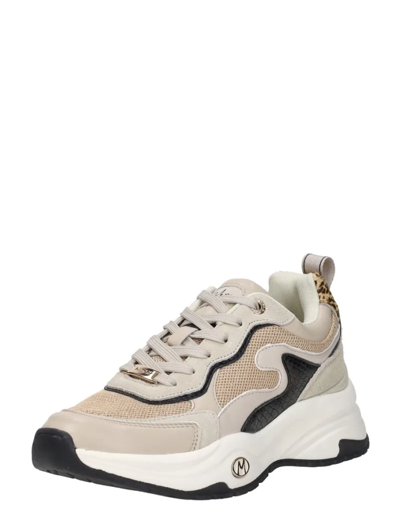 Mexx Palma Ora, lage veterschoenen voor dames in beige, foto 2 van 2
