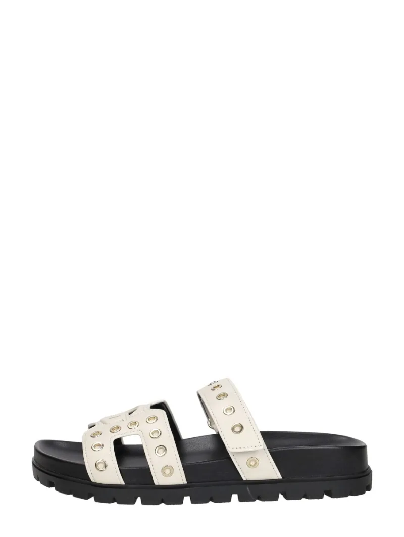 Guess Fashie, open slippers voor dames in wit